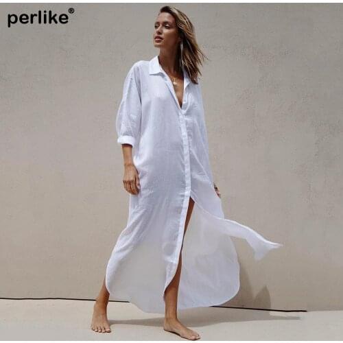 Cotton Beach Cover Up Women Bikini Cover Up Long Cardigan Tunics Plus Size Beach Dress Female Holiday Skirt Blouse Bathing Suits