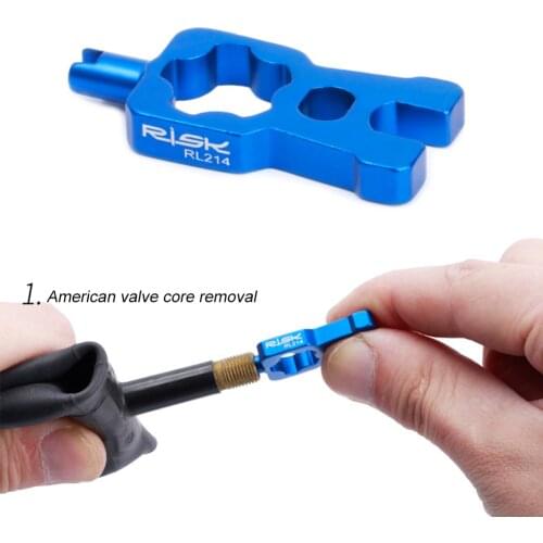 4 in 1 Valve Core Remover Tool Portable Handy Valve Core Removal Tool for Removing and Installing Valve Cores