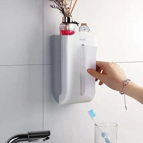 Creativity Tissue Box Toilet Toilet Household Toilet Paper Rack Wall-mounted Pumping Box Punch-free Waterproof Paper Towel Rack