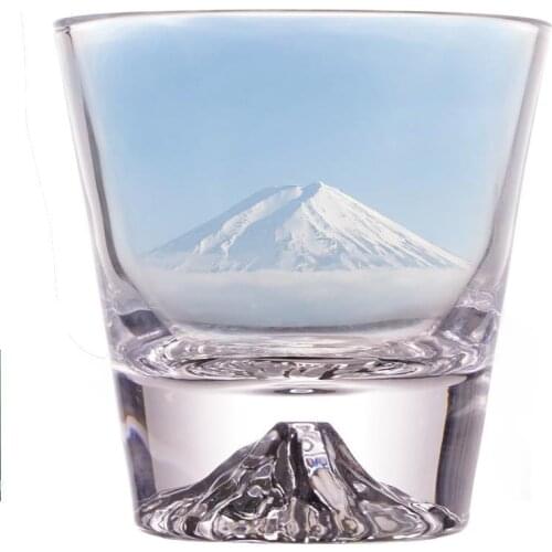 Creative Iceberg Design Whiskey Glass Bottom Raised Ice Mountain Rock Whisky Tumbler Gift Package Liquor Shot Glasses Wine Cup