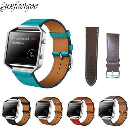Trendy Watchstrap PU Leather Watch Band Wrist Strap For Fitbit Blaze Smart Watch ~ TT@88