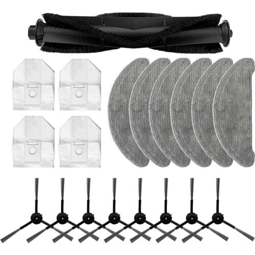 Mop Cloth Main Roller Side Spin Brush Replacement Parts for Xiaomi Roidmi Eve Plus Robotic Vacuum Cleaner Accessories