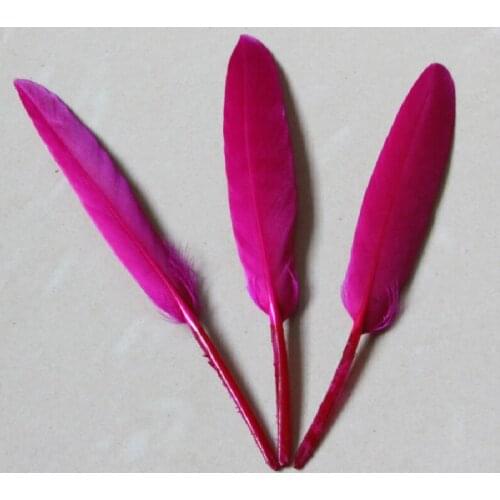New Hot Pretty 100pcs/lot Beautiful Mei red Goose Feather 4-6 Inches 10-15 cm Colorful