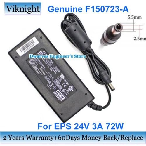 Original F150723-A C14-16B AC Adapter Power Supply 24V 3A 72W 5.5x2.5mm For EPS Laptop Charger