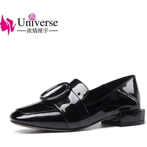 Universe New Square Heel Women Pumps Medium Heel Low-top Girl Shoes Sexy Cut-outs Pumps Business Dress Office Lady Shoes H042