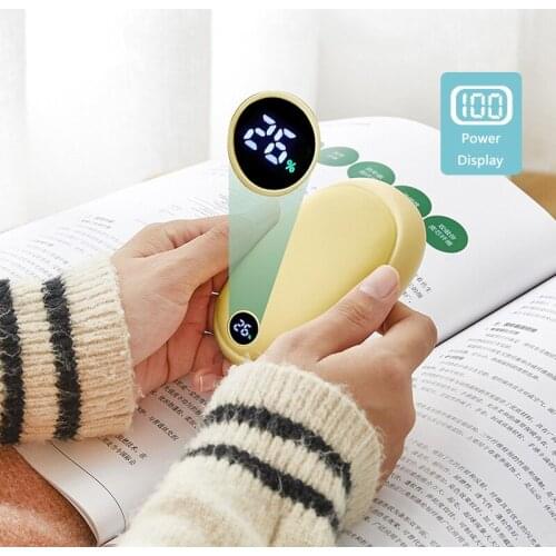 Mini Powerbank 10000mAh Poverbank Portable Charger Hand Warmer Heater External Battery For iPhone 11 X Samsung Xiaomi Power Bank