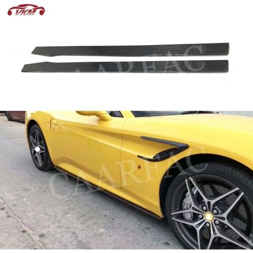 High Quality Carbon fiber Material Side Skirts Car Accessorise For Ferrari California 2015 Auto Styling