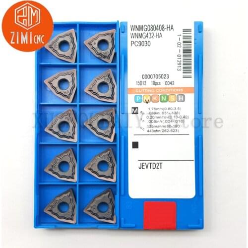 WNMG080408-HA high quality Stainless Steel Machining Hexagon Peach Shape External Turning Tool Lathe Tool For MWLNR/L Tool Holde