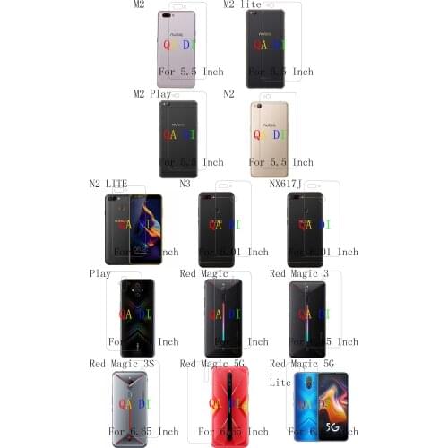 Rear Screen Protector Back Film For Nubia Z9 Max mini NX508J Plus NX510 NX510J NX512J NX511J