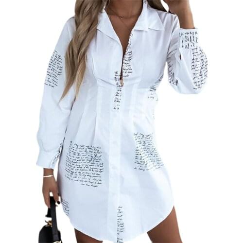 Women Long Sleeve V neck Loose Blouse New Femal Ladies Sexy Pus Size Dress Elegant Party Dress Clothing Office Lady Shirts Dress