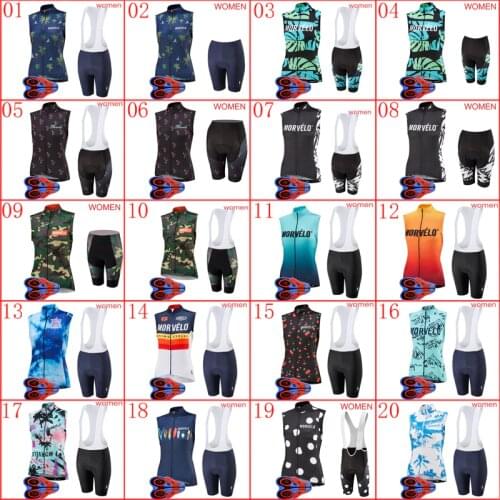 Women sleeveless bicycle jersey cycling outfits 2020 summer quick dry mountain bike clothing suit racing sportswear Y20060505