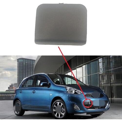 1Pcs Front Bumper Tow Hook Eye Cap Trailer Cover 622A0-3HN0H For NISSAN MICRA K14 2014-2016