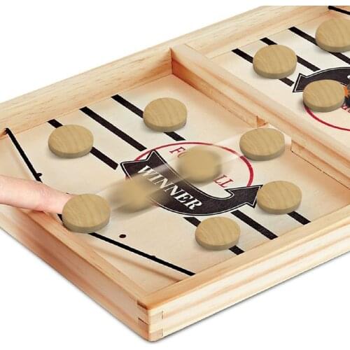 10PCS Fast Sling Puck Game Piece Wooden Foosball Winner Games Table Hockey Game Pieces Hockey Game Accessories