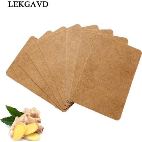 10pcs Ginger Detox Patch Body Neck Knee Pad Pain Relief Swelling Chinese Ginger Adhesive Pads Ginger Detox Patch Foot Care