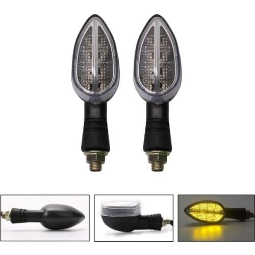 2pcs Mini Universal Motorcycle LED Turn Signal Indicators Light Amber Blinker Led Motorbike Super Bright Lamp