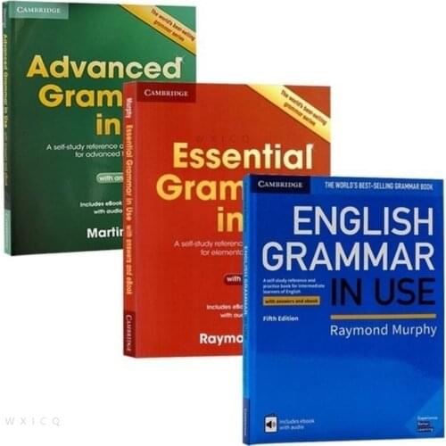 3 Books Cambridge Essential Advanced English Grammar in Use Collection Books