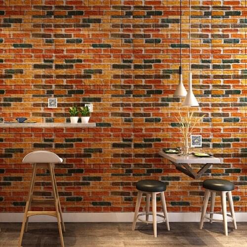 3D Wall paper Marble Brick Peel and Self-Adhesive Wall Stickers Waterproof DIY Kitchen Bathroom Home Wall Stick PE Tiles Panel