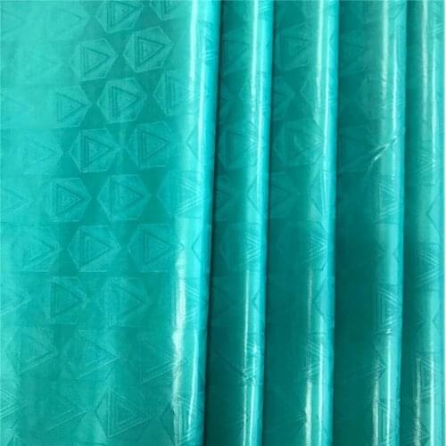 5yard hot sale fashion atiku fabric for men guinea brocade fabric green cotton bazin riche fabric high quality soft atiku fabric