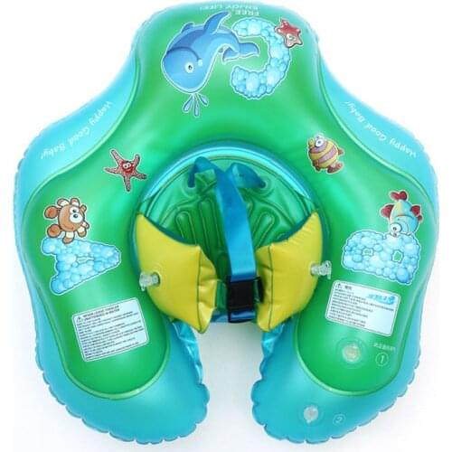 61*57CM Double balloon Anti-rollover Baby Inflatable Swimming Neck Ring for Newborns Bathing Inflatable Circle Water Safety Buoy