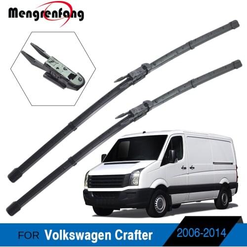 Car Accessories Front Windscreen Wiper Soft Rubber Wiper Blades Pinch Tab Arms 2 Pieces For Volkswagen Crafter 2006-2014