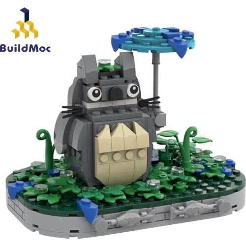 BuildMoc Friends For Girl Animals Expert Art Cat Cartoon Animal Building Blocks Bricks Toys For Children Kids Gifts