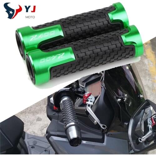 For KAWASAKI Z400 Motorcycle Accessories 7/8'' 22MM High Quality Universal Anti-Skid Smooth Rubber Hand End Grips Handle Bar