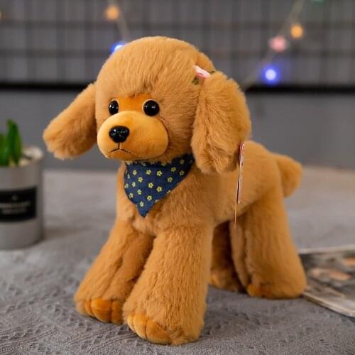 6 color 25-40cm Simulation Teddy dog doll, poodle home furnishing plush toys for girls birthday gifts