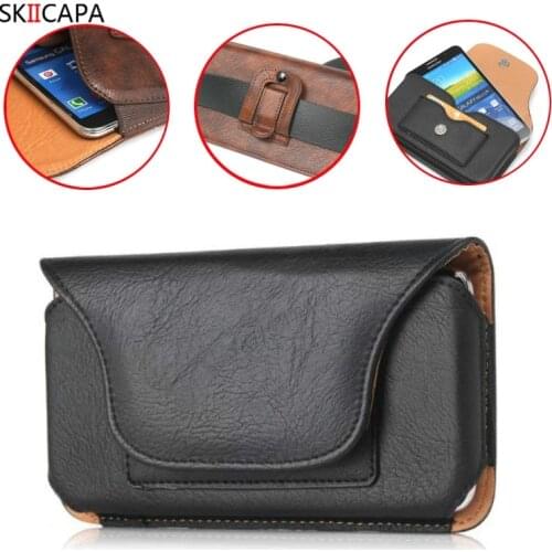 For xiaomi POCO X3 NFC 10 Pro Note 10 lite Waist Leather Belt Clip Case For redmi 9 Note 9S 10X pro 9A 9C Universal waist bag