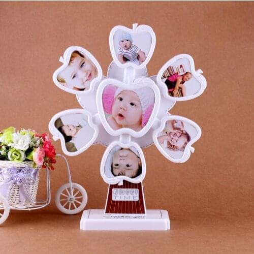 Cretive Music Ferris Wheel Rotating Shaped Photo Frame Diy Photo Studio Rack Combination Kids Gift Home Decor