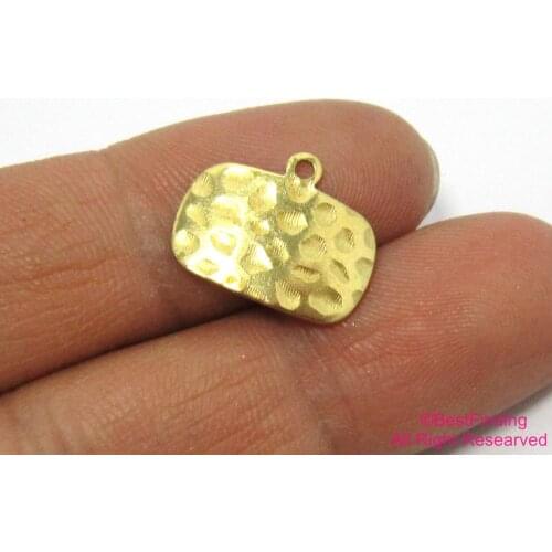 50pcs Brass pendant 17x13mm Camber raw brass earrings charms R479