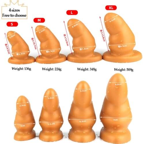 Soft Anal Expander Butt Plug With Suction Cup Silicone Anal Plug Anus Vaginal Dildo Prostate Massager For Men Erotic Anal Sextoy