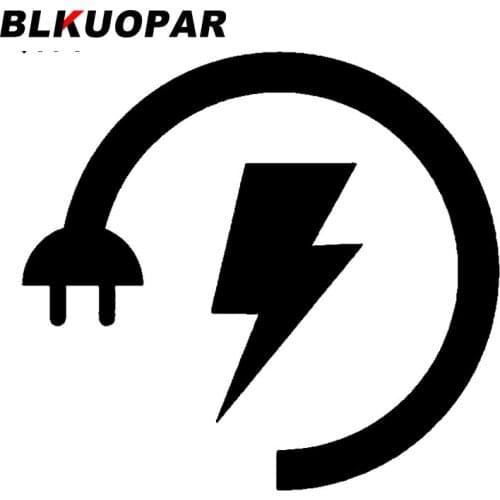 BLKUOPAR for Electrification Wire Plug Car Stickers Sunscreen Personality Decals Anime Scratch-Proof Motorcycle Trunk Decor