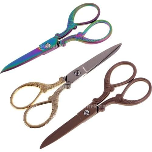 13cm/5.12'' Vintage STAINLESS STEEL TAILOR SCISSORS upholstery Shears Utlity Sewing Cutting Tool for Fabric Craft Daily Use