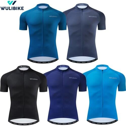 Wulibike Clothing Man Cycling Summer Breathable Quick-Dry Anti-UV Cycle Jersey Cycling Uniforms for Men