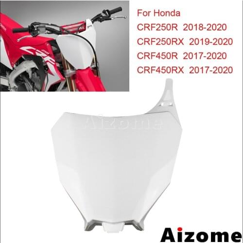 Motocross Front Number Plate For Honda CRF450R CRF450RX CRF250R CRF250RX CRF450 CRF250 CRF Motorbike Enduro Name Number Panel