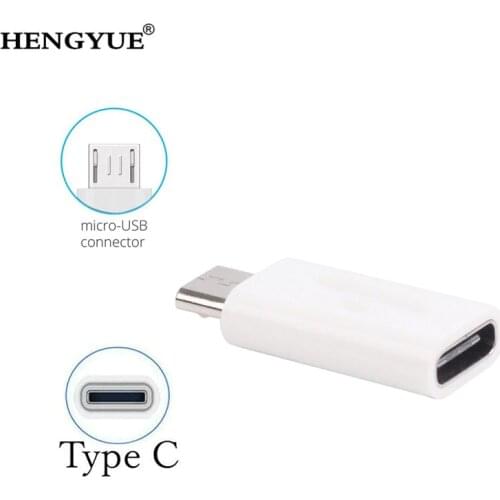 Type-C Female Connector to Micro USB 2.0 Male USB 3.1 Converter Data Adapter High Speed Android Certified Cell Phone Accessories