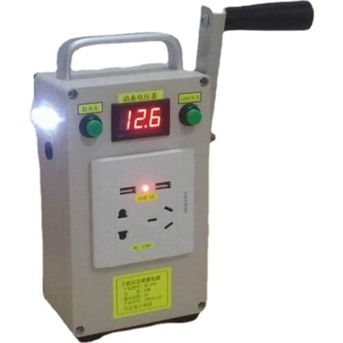 Hand Portable Multifunction Generator Output 220V 12V 5V Charging Treasure Emergency Lights Free Shipping