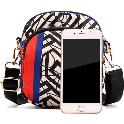 Leisure bag women 2020 new fashion national style printed womens shoulder bag multifunctional waist bag small Satchel