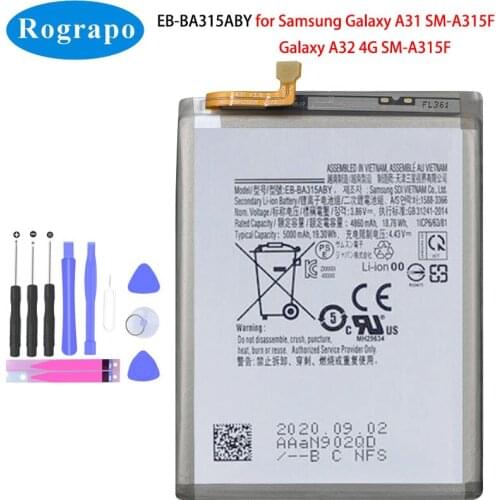 Rograpo Samsung Galaxy A31 Batteries