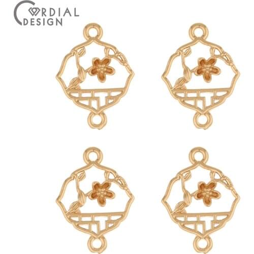 Cordial Design 100Pcs 13*18MM Earrings Accessories/DIY Connectors/Copper/Charms/Hand Made/Pendant/Jewelry Findings & Components