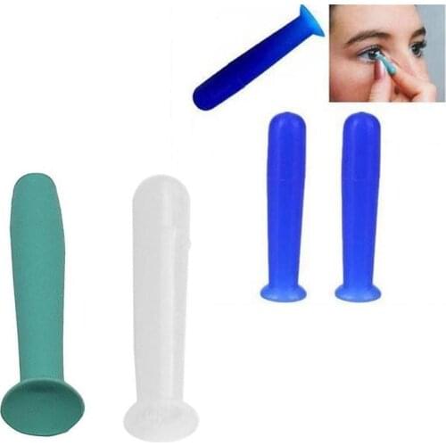 1pc Handy Silicone Contact Lenses Small Suction Cups Stick Portable Rgp Contacts Lens Inserter Remover Anti Slip For Eyes Care