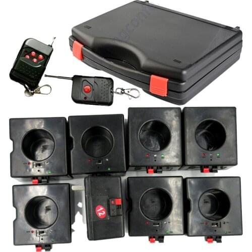 Cold Fireworks Firing System With 1 +4 Key Plug Built-in Rechargeable Battery 8 Channel 8 Cue Wireless Remote Control Wedding dj