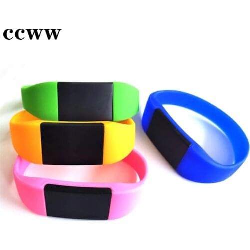 125KHz EM4305 T5577 RFID NFC Bracelet Token Replicable Writable Waterproof Silica Smart Wristband Keyfobs Key Tag Card 1Pcs