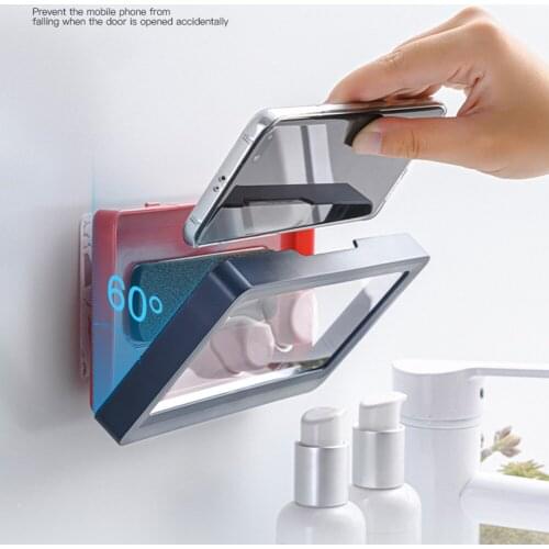 Wall Mounted Phone Box Beautiful Phone Case Waterproof Convenient Safe Phone Holder Bathroom Home Storage Dropshipping