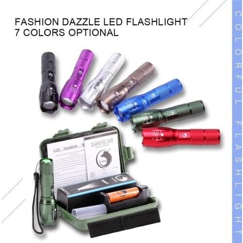 Youken Led Flashlight Ultra Bright Torch L2/V6 Camping Light 5 Switch Mode Waterproof Zoomable Bicycle Light Use 18650 Battery