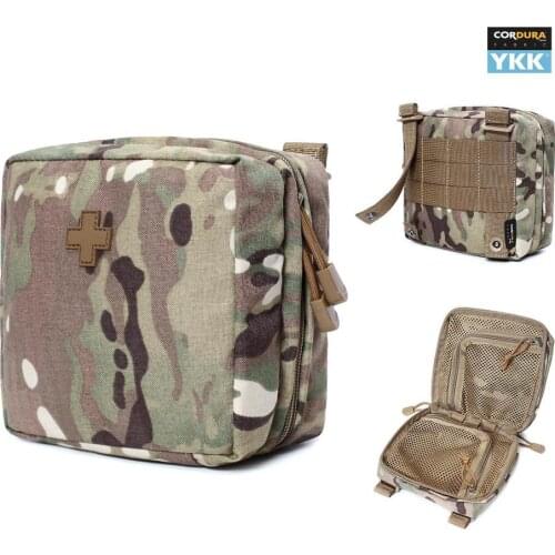 Tactical Pouch Condura Nylon Medicine EDC Waist Bag MOLLE Utility Tool Pouch YKK Zip Hunting Military Cycling Clambing Pouch