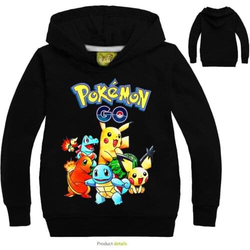 2-14Y Children Cartoon Clothes Pullover Hoodie Boy Anime Sweatshirt Cotton New Top Girls T-shirt Childrens Wear Girl Baby Wear