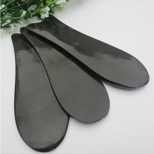 Traditional Acupuncture Massage Tool Guasha board/100% Buffalo Horn Black OX Horn/Scrapping/Gua Sha Therapy Small Fish 12X3.7cm