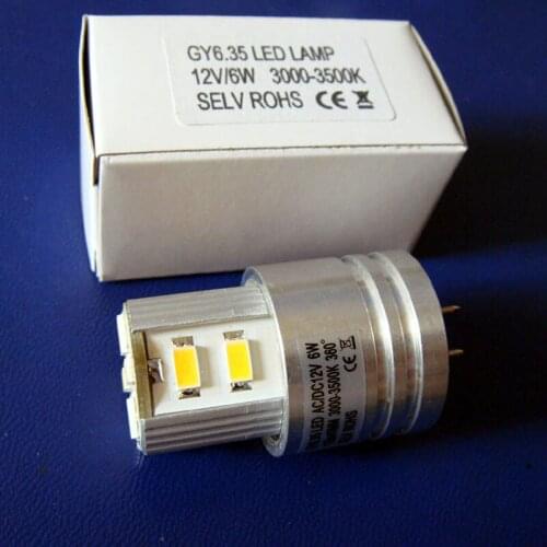 High quality 12V 6W GY6.35 led lights,GY6.35 lights led,GY6 led bulb free shipping 10pcs/lot