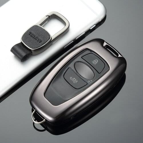 High Quality Deluxe Aluminum Alloy Car Key Case Shell Key Cover Storage Bag Protector for Subaru XV BRZ Forester Outback Legacy